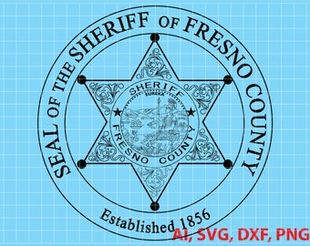 State of California Fresno County Sheriff Logo Seal Badge - Etsy Norway