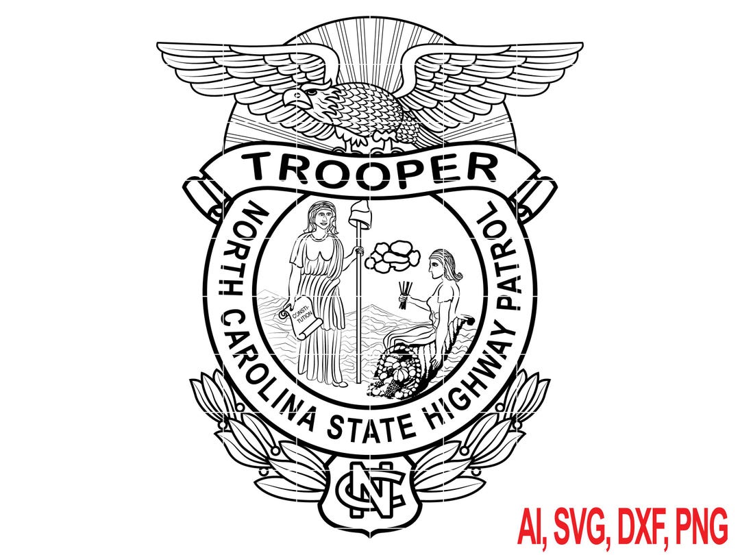 North Carolina Highway Patrol Badge SVG – Law Enforcement Vector - Etsy