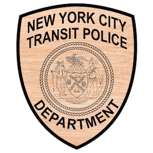 New York City Transit Police Badge SVG Vector (Digital)