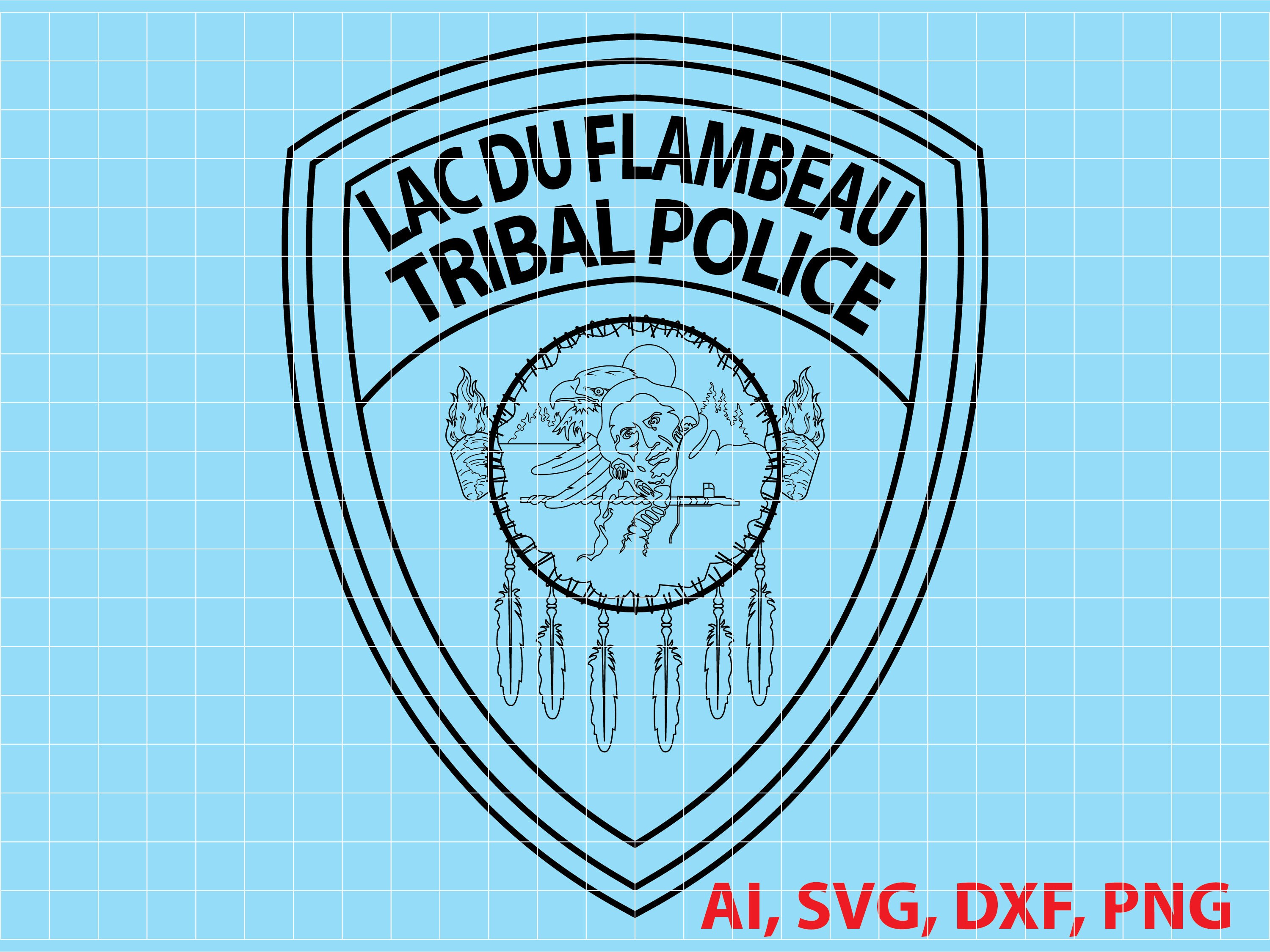 Lac Du Flambeau Tribal Police Badge Logo Seal Custom Ai Etsy Norway