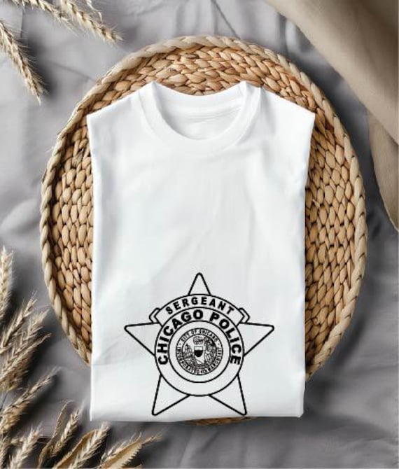 Chicago Police Sergeant Badge SVG Vector - Etsy