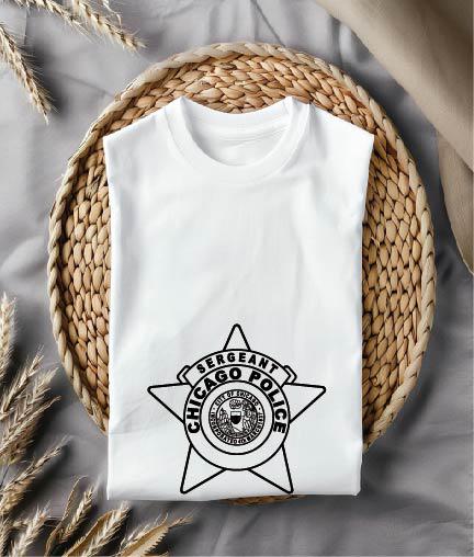 Chicago Police Sergeant Badge SVG Vector - Etsy