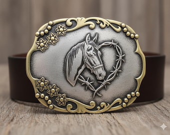 Hebilla de cinturón de vaquero occidental, diseño vectorial SVG (descarga digital)