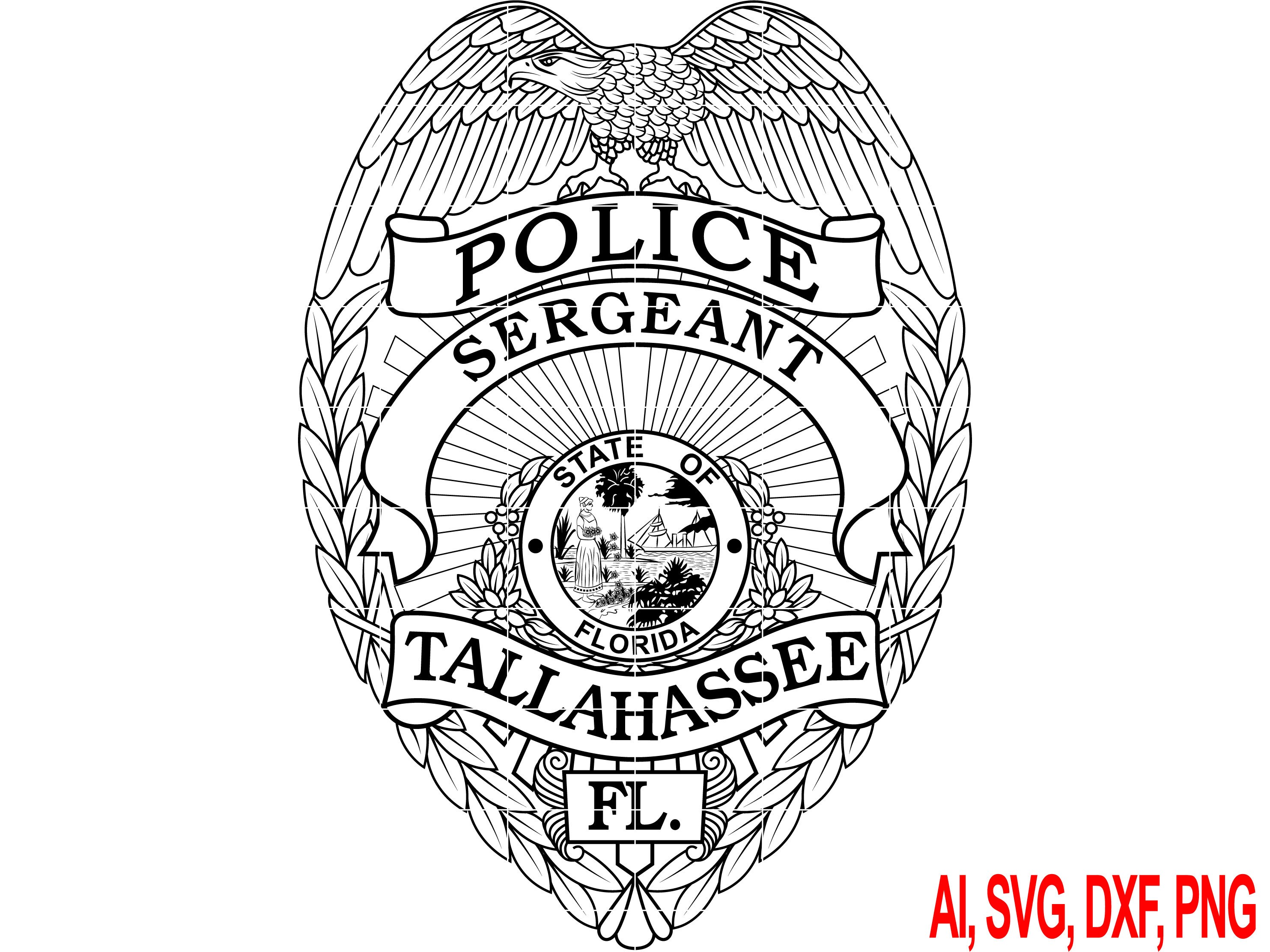 米国ポリスバッジ【TALLAHASSEE POLICE】PF製バッジホルダー付き 米国ポリスバッジ【TALLAHASSEE POLICE】PF製バッジホルダー付き