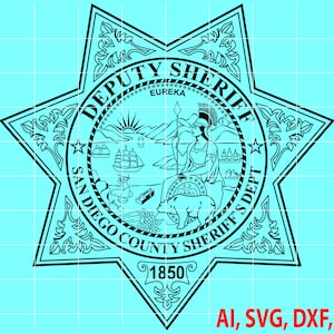 San Diego County Deputy Sheriff Badge Logo (Digital Files)