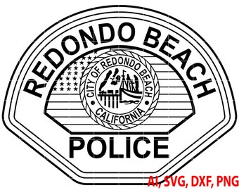 REDONDO BEACH CALIFORNIA POLICE PATCH