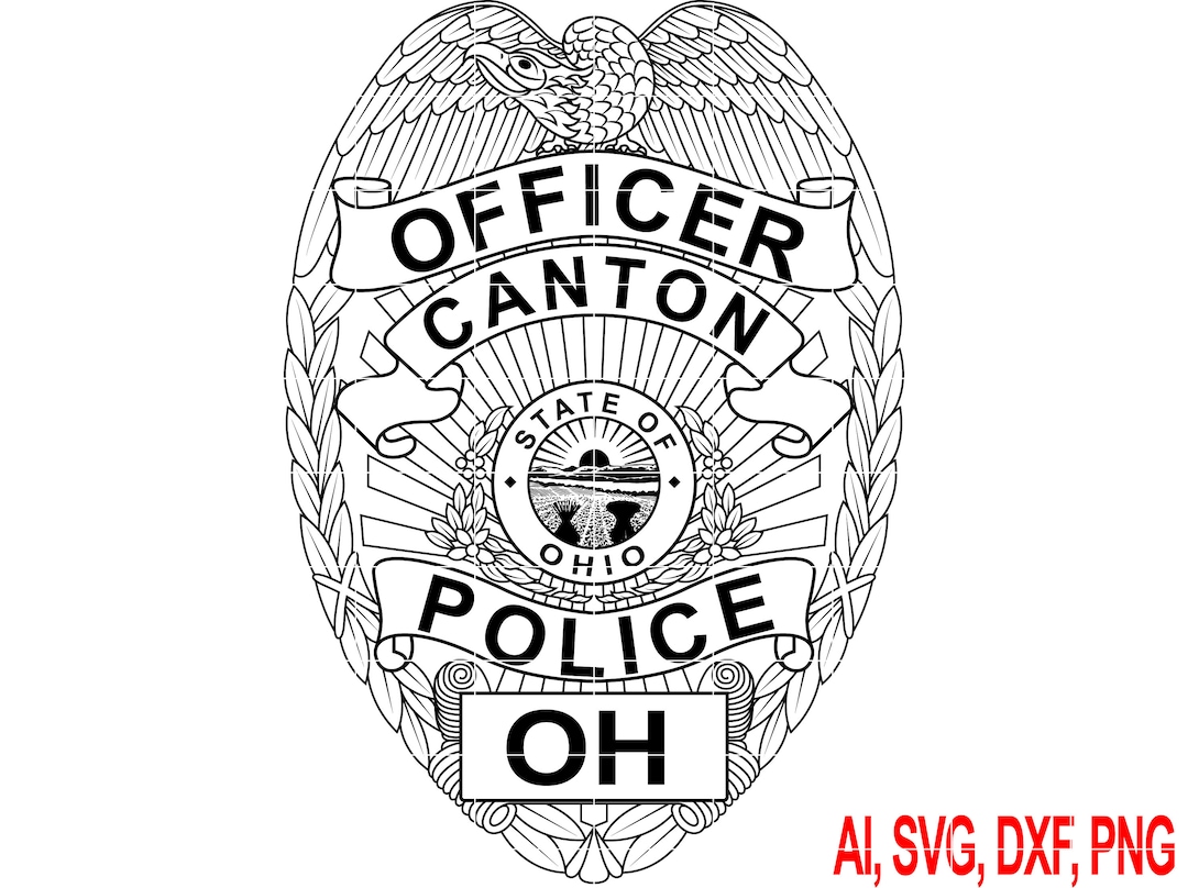 State of Ohio Police Officer Badge Etsy