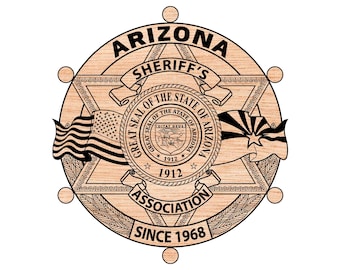 Arizona Sheriff Association Badge SVG Vector (Digital)
