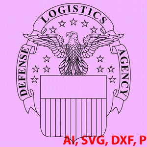 Defense Logistics Agency Badge, Vector, SVG, DXF, PNG,