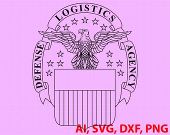 Distintivo dell'Agenzia logistica della difesa, vettore, SVG, DXF, PNG,