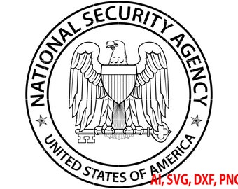 Logo della National Security Agency: file vettoriali per CNC, laser, Cricut (digitale)