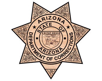 Vector de la insignia del Departamento de Correccionales de Arizona (digital)