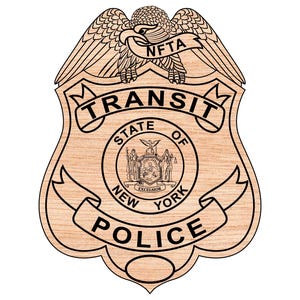 New York Transit Police Badge Svg Digital File