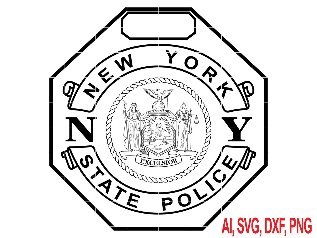 New York State Police Badge SVG – Law Enforcement Vector - Etsy Canada
