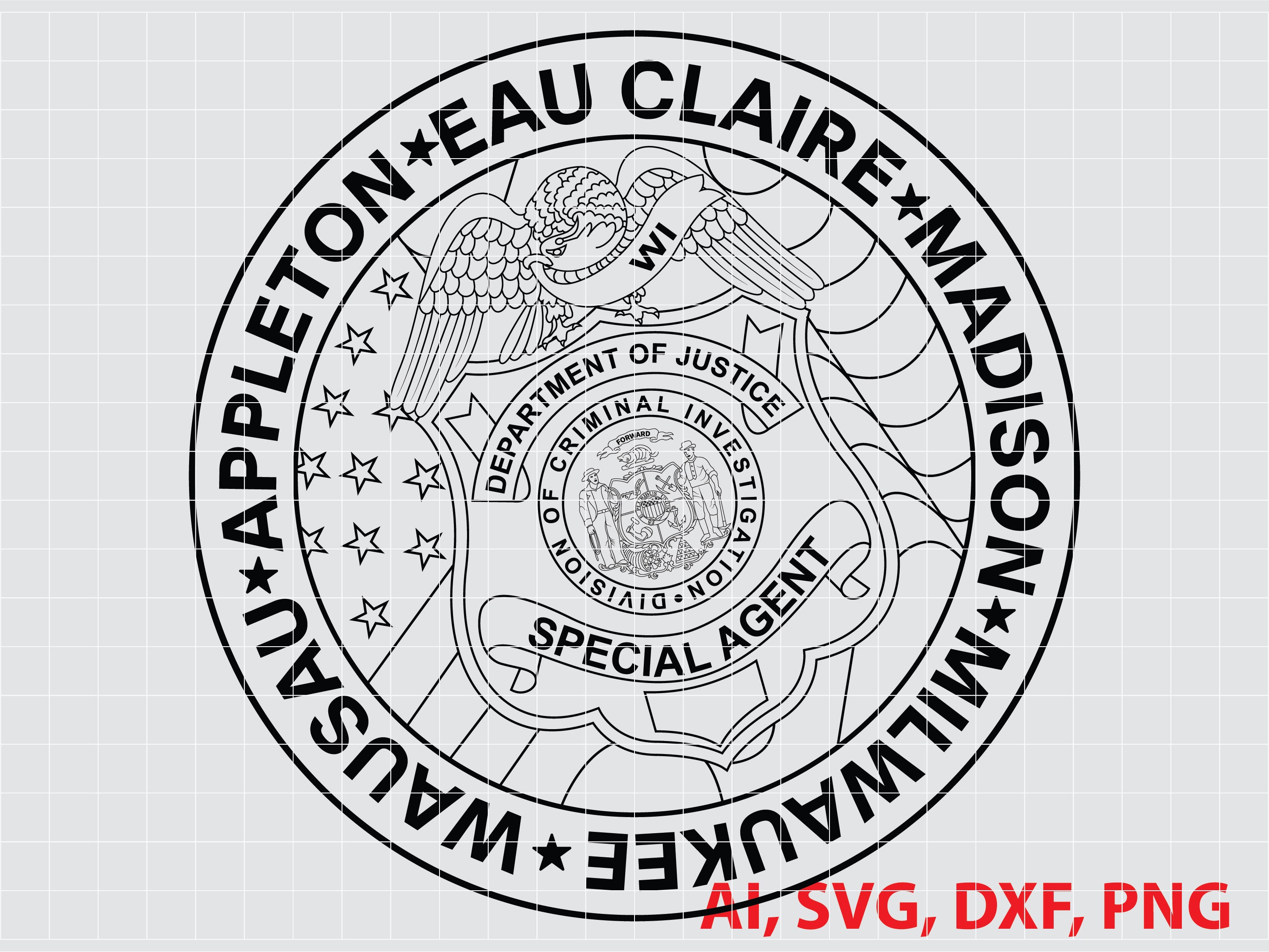 Richmond County Sheriff Abzeichen, Logo, Siegel, benutzerdefiniert