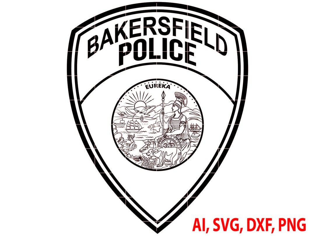 Bakersfield Police Badge, Logo, Seal, Custom, Ai, Vector, SVG, DXF, PNG, Digital Etsy