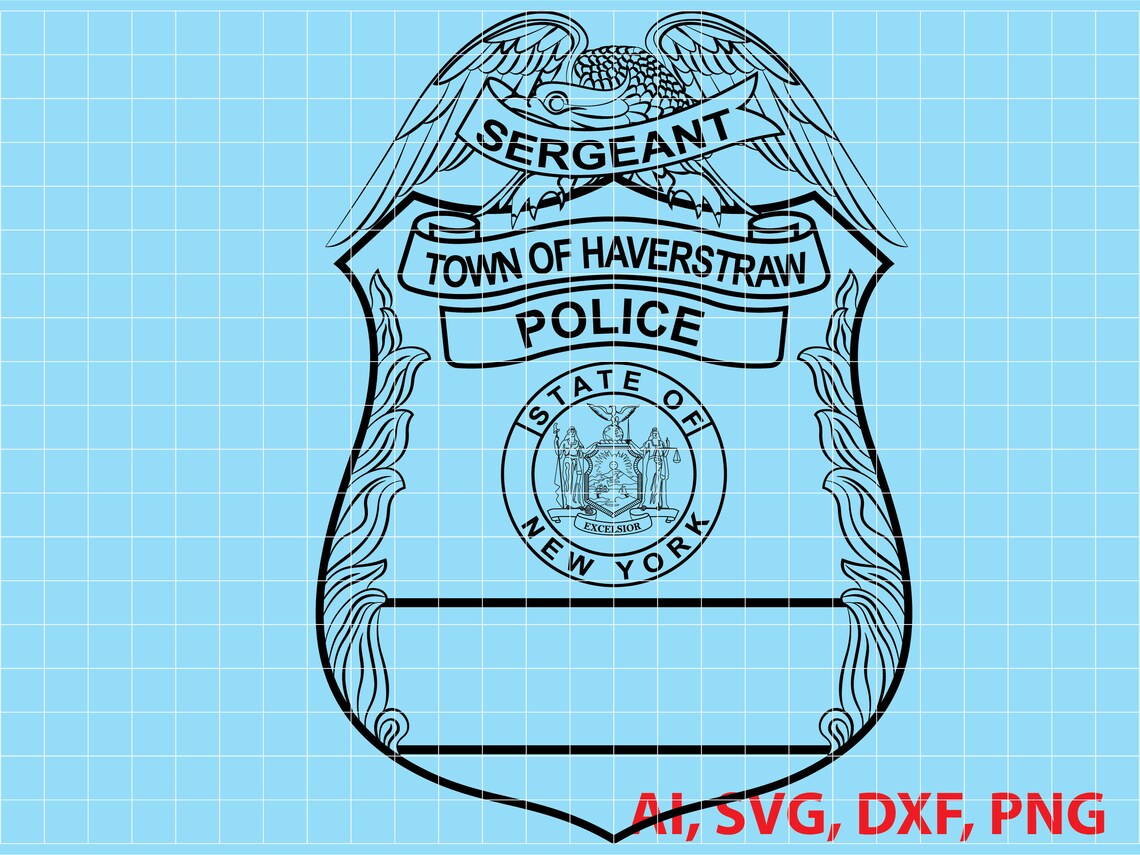 State of New York Town of Haverstraw Police Badge Logo Etsy