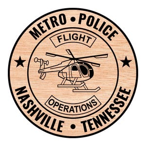 Nashville Metro Police Flight Operations Logo Vector SVG (Digital Download)
