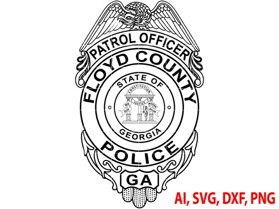 Distintivo della polizia, Distintivo dell'ufficiale di pattuglia della  polizia dello stato della Georgia della contea di Floyd, Logo, Sigillo,  Personalizzato, Ai, Vettore, SVG, DXF, PNG, Digitale -  Italia