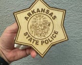 Arkansas State Police Badge Vector Art: Laser Cut Files (Digital Download)