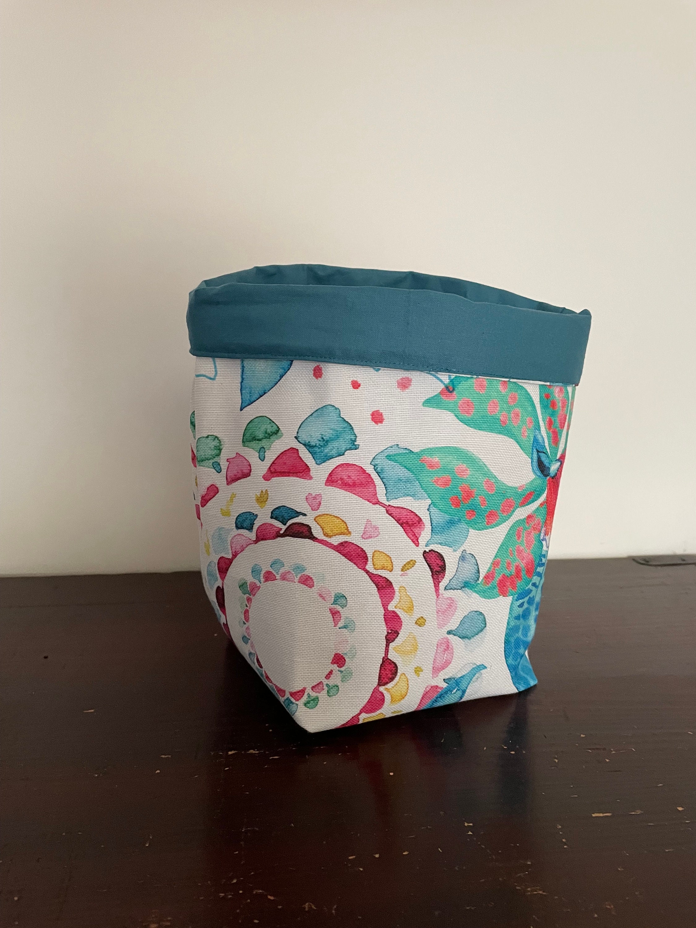 Panier en Tissu Réversible | Hauteur 20 cm