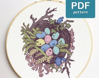 Ostara kruissteek Paaskruissteek Wicca kruissteek Hekserij kruissteek Hekserij Pagan kruissteek Lente paaseieren