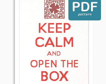 Horrorfilm kruissteekpatroon Hellraiser moderne kruissteek grappig citaat blijf kalm PDF downloaden Meme kruissteek woorden Xstitch patroon
