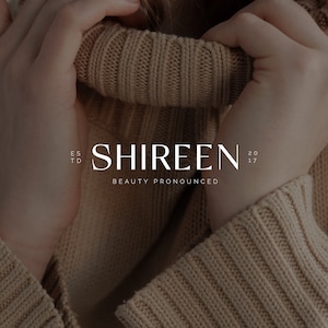 Premade Logo | Minimalist Elegant Logo | Modern Wordmark Logo | Text Logotype | Timeless Style Logo | Luxury Logo | Fashionable Logo