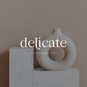 Premade Logo | Classy Feminine Logo | Modern Beauty Logo | Fashion Boutique Business Logo | Blogger Logo | Chic Elegant Text Logo
