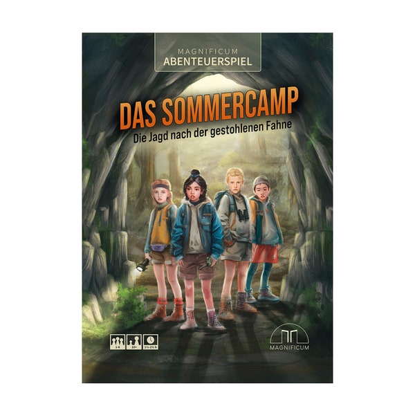 MAGNIFICUM Abenteuerspiel: Das Sommercamp - Die Jagd nach der gestohlenen Fahne, Rätselspiel, Escape Room Spiel, Kinderspiel ab 10 Jahre