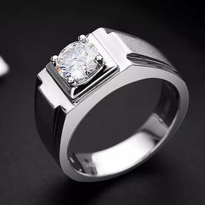 Moissanite Diamond Certified GRA 2 Carat Ring, Beautiful 925 Sterling Silver Round Cut Ring, Anniversary Ring, Engagement Gift For Her & Him