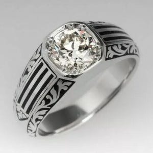 Certified GRA Moissanite Diamond Gorgeous Band Ring 925 Sterling Silver 3 Carat Round Cut Ring, Anniversary Band Jewelry Gift For Her & Him