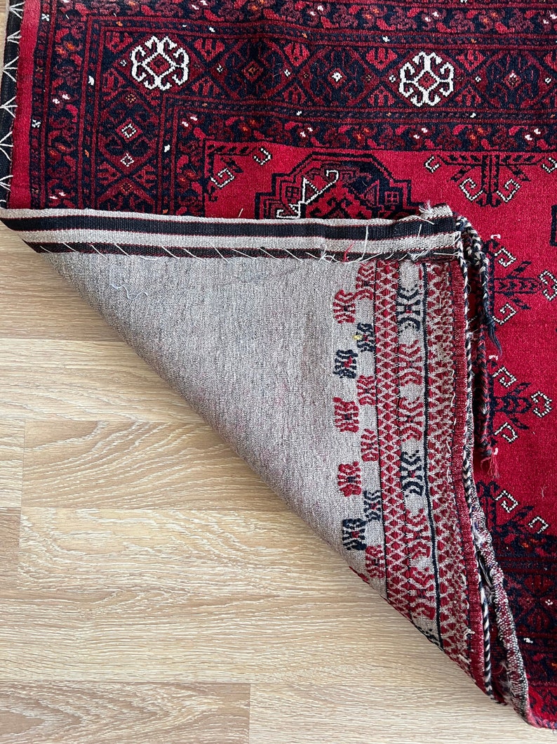 Red Kuwait Rug 3x4 Persian Style Rare Vintage Rug,vivid Red Oriental Rugs,turkish ...