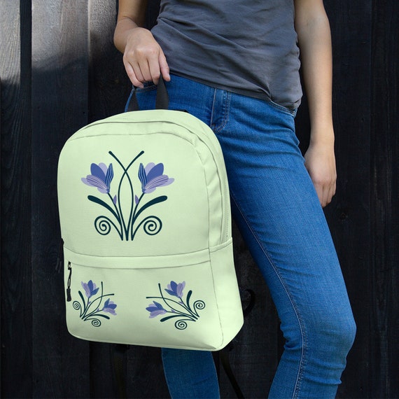 pretty green backpack
