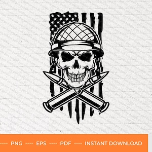 US Army Veteran Skull SVG, usa veteran skull svg, us military veteran svg, military svg, patriotic veteran svg, veteran skull svg, PNG, pdf