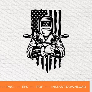 US Welder SVG, us welding svg, american welder svg, welding steel svg, welding svg, welder svg, distressed usa flag, usa flag svg, png, PDF
