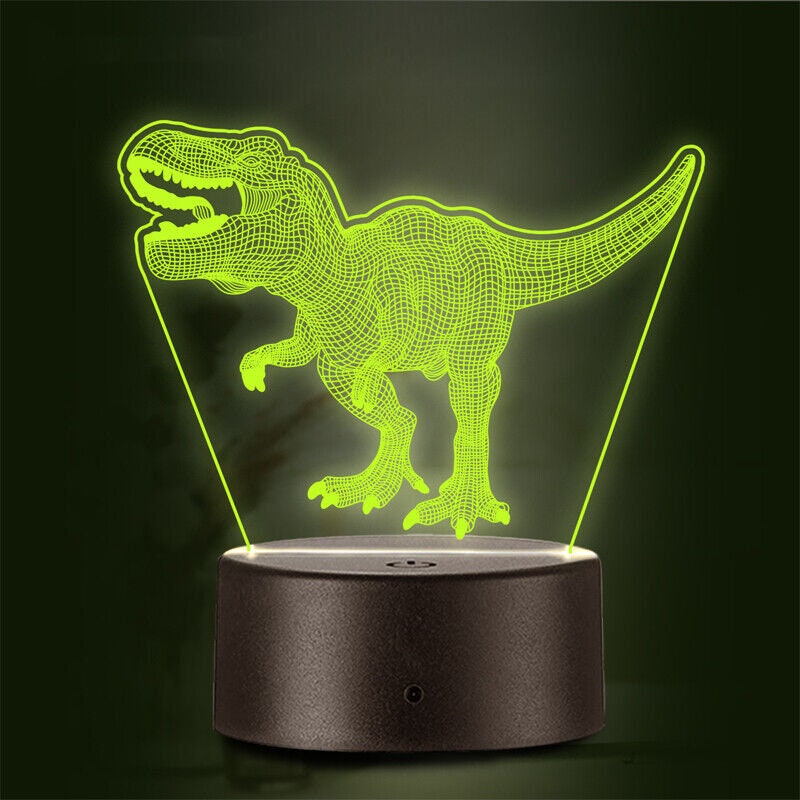 Benooa Dinosaur Night Light for Kids 3D Dinosaur Toys Egg Lamp Lights with Stand 