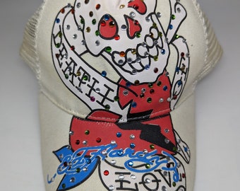 Vintage Camo Ed Hardy Cap / Ed Hardy Cap / Ed Hardy Trucker Cap