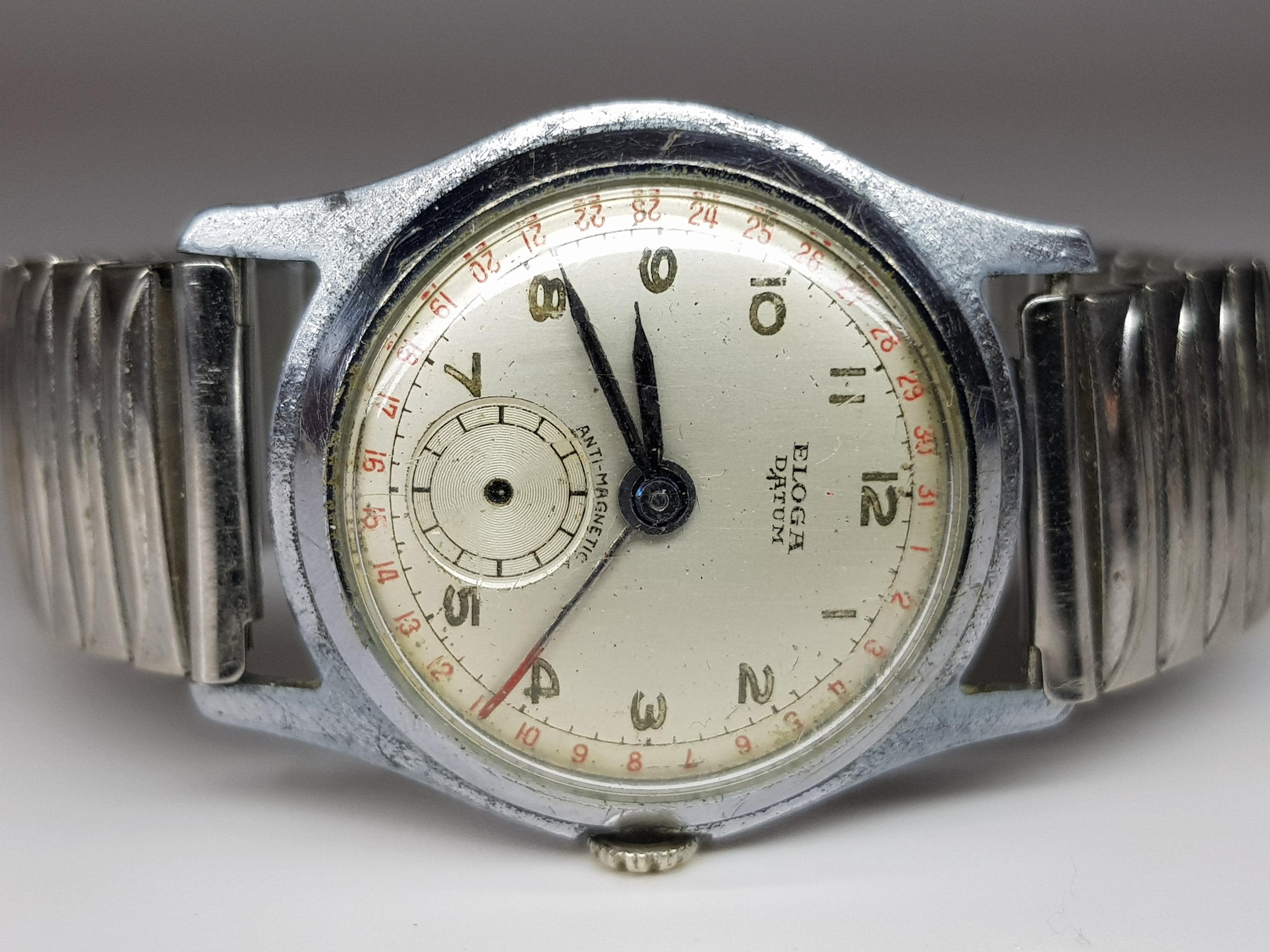 ELOGA エローガ スイス製手巻腕時計 1950年代製 カレンダーウォッチ Eloga Watch - Etsy