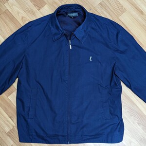 Yves Saint Ysl Jacket Blue Vintage Yves Saint Laurent YSL 90s Blue