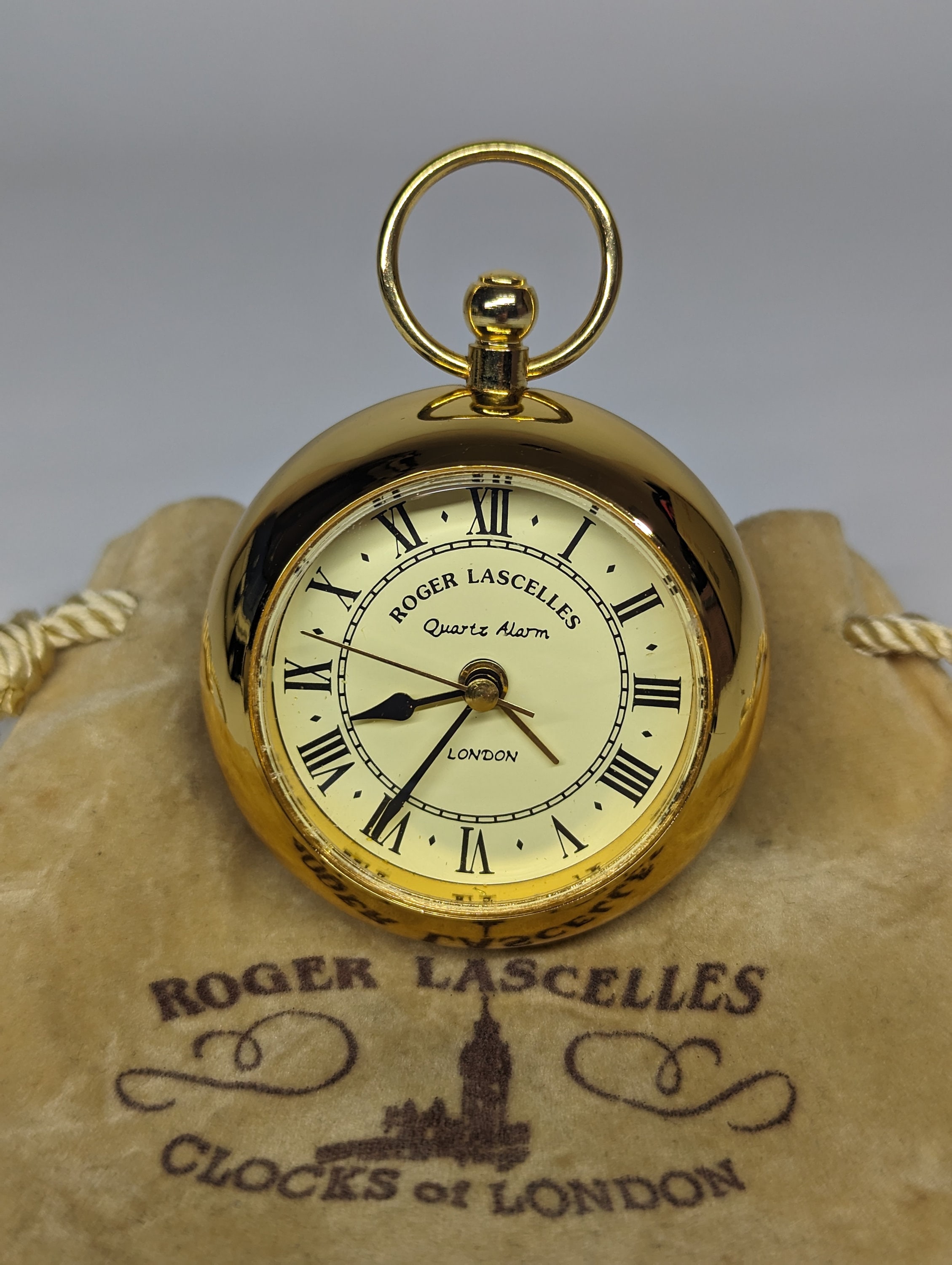ROGER LASCELLES 掛時計.置時計 ROGER LASCELLES LONDON Pocket Watch in Alarm Clock Style - Etsy India