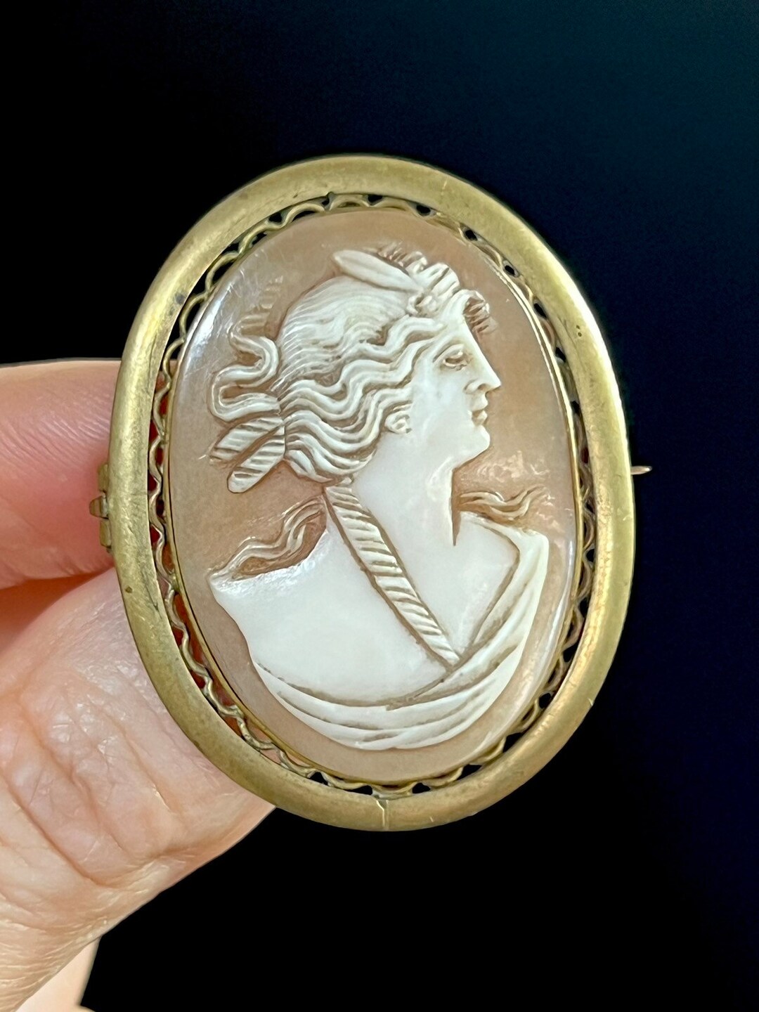 Rare Antique Cameo Brooch - Etsy