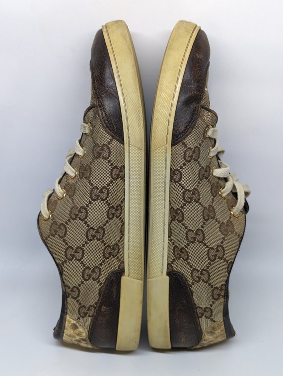 Vintage rare monogram Gucci Women's sneakers, pyt… - image 10