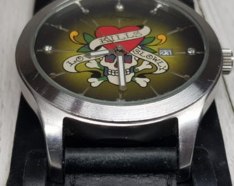 Ed Hardy Skull Herren Uhr Watch, GL-LK11724 - Etsy