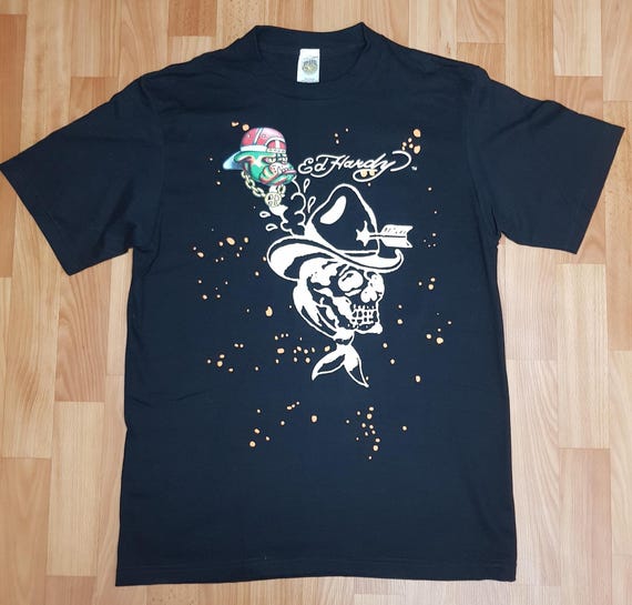 Ed Hardy Men's T-shirt, Size L - Etsy