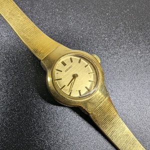 SEIKO Ladie&#39;s Watch 1980&#39;s, gold plated watch, mechanical, Japan