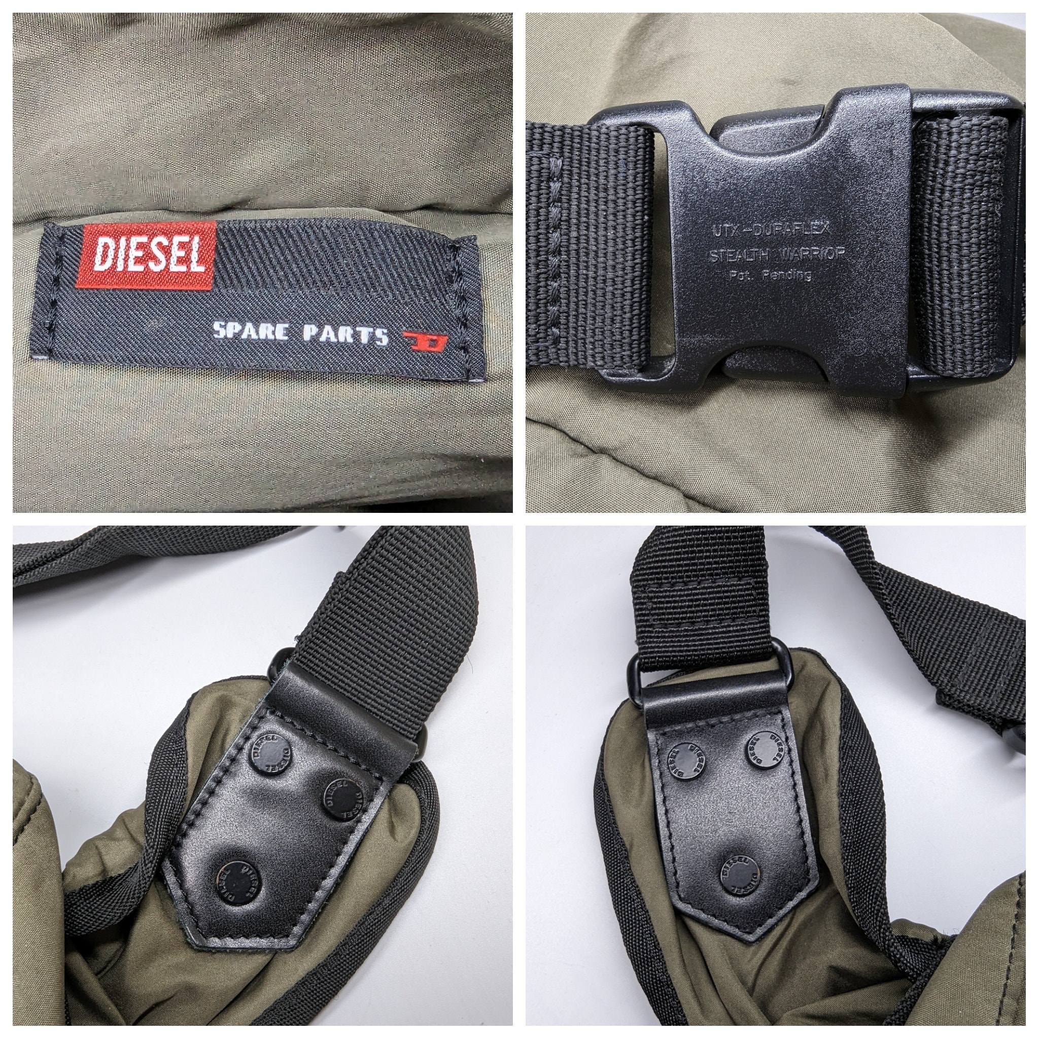 【DIESEL】Vintage belt bag Vintage Diesel Bag Deadstock Utility Cargo Gorpcore Techwear