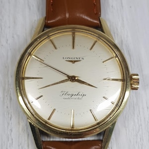 時計 VINTAGE LONGINES FlagShip DEADSTOCK Deadstock Operational Beauty Longines Flagship 18K 750
