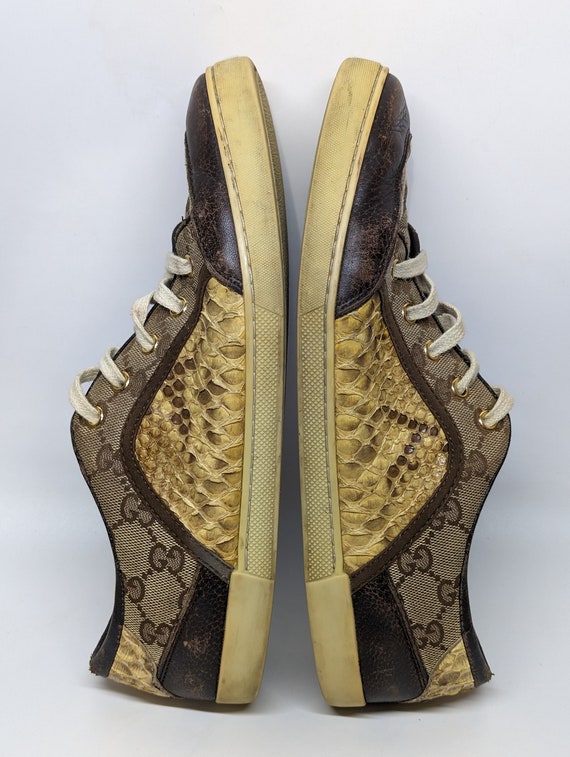 Vintage rare monogram Gucci Women's sneakers, pyt… - image 9