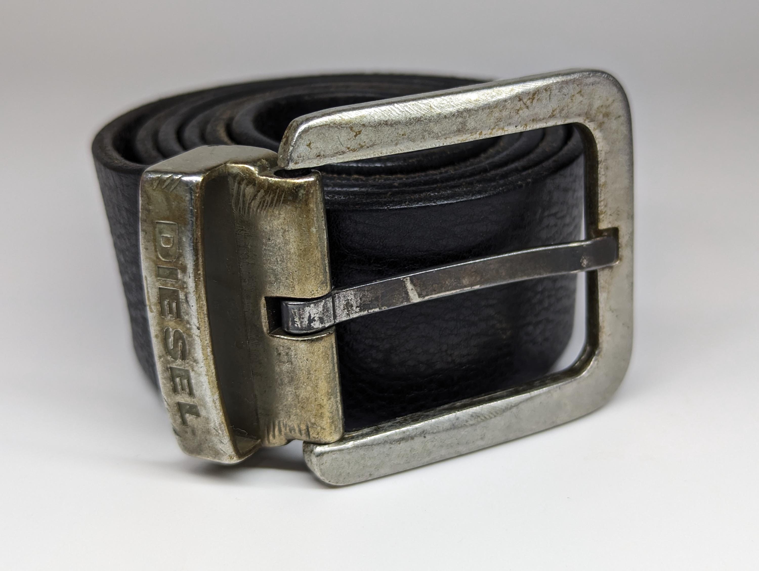 ★DIESEL★美品ブラック カウレザーベルト 95/38 DIESEL Black Leather Belt, Size 95/38. - Etsy